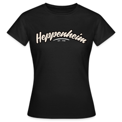 T-Shirt Ladies Heppenheim "Graffiti Tag White" - Schwarz
