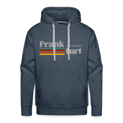 Hoodie Frankfurt (Main) "Retro" - Jeansblau