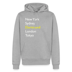 Hoodie Dortmund "Metropolen Big" Bright Edition - Grau meliert