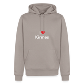 Hoodie "I Love Kirmes" Bright Edition - Taupe