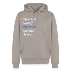 Hoodie München "Metropolen Big" Bright Edition - Taupe