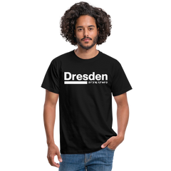 T-Shirt Dresden "Bold GPS White" - Schwarz
