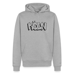 Hoodie Köln "Graffiti" Dark Edition - Grau meliert