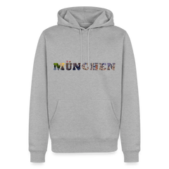 Hoodie München "Marienplatz Bold" - Grau meliert