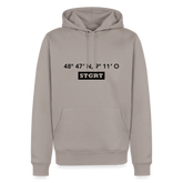 Hoodie Stuttgart "STGRT GPS" Dark Edition - Taupe
