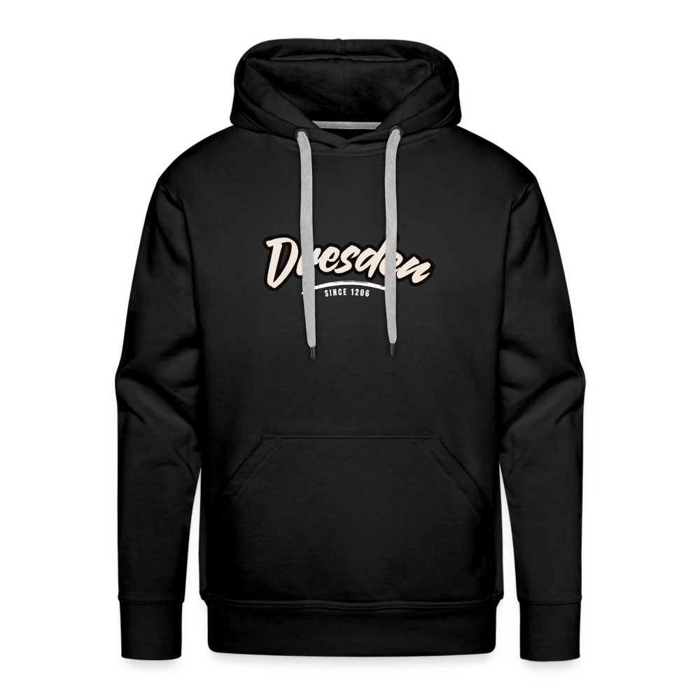 Hoodie Dresden "Graffiti Tag White" - Schwarz