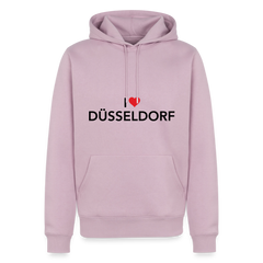Hoodie "I Love Düsseldorf" Dark Edition - Altrosa