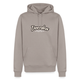 Hoodie Dresden "Graffiti Tag White" - Taupe