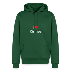 Hoodie "I Love Kirmes" Bright Edition - Flaschengrün