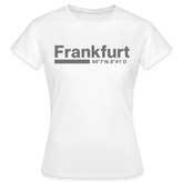 T-Shirt Ladies Frankfurt (Main) "Bold GPS" - Weiß