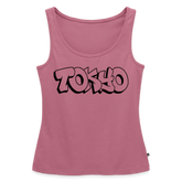 Tanktop Ladies Japan Graffiti "Tokyo Plain" - Mauve
