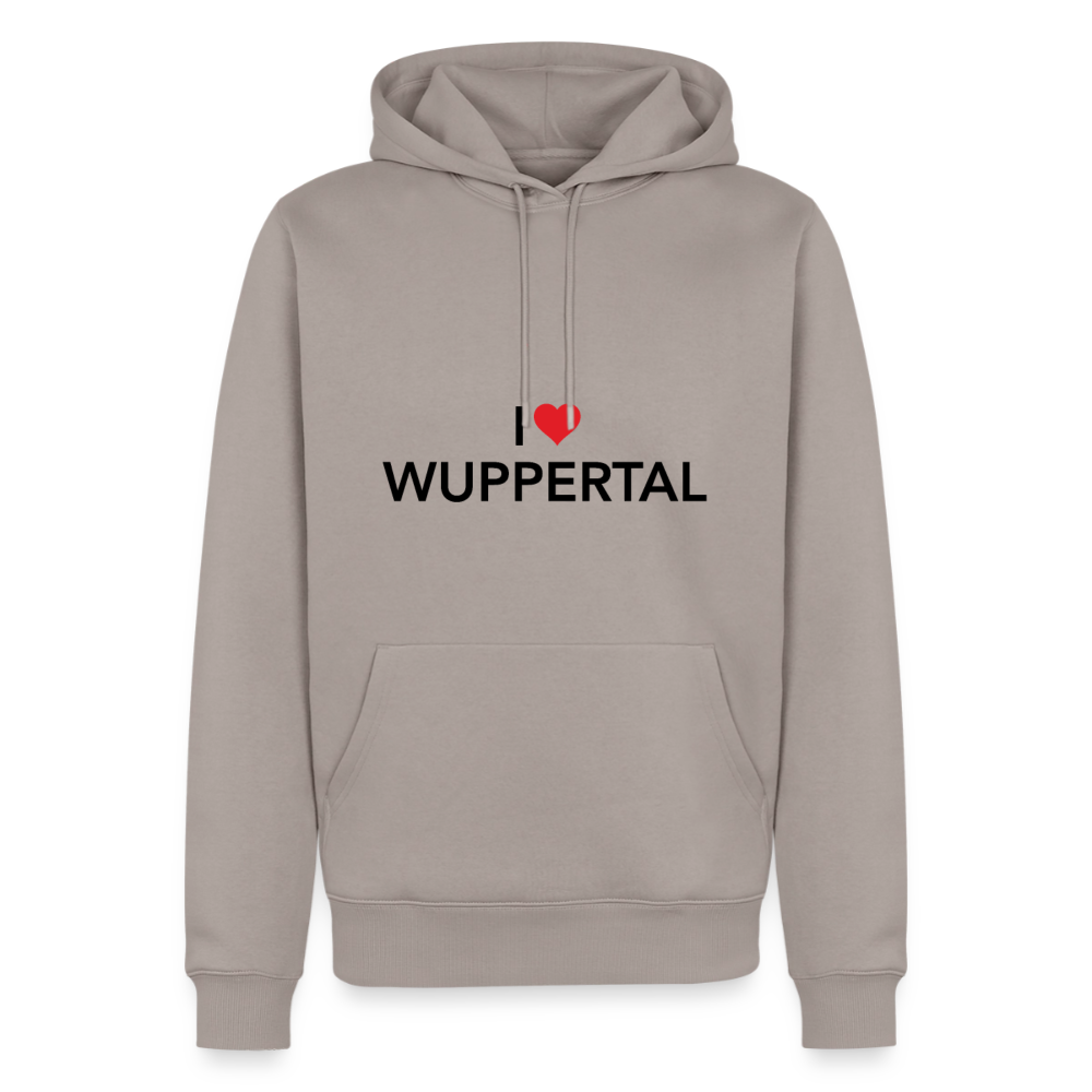 Hoodie "I Love Wuppertal" Bright Edition - Taupe