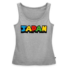 Tanktop Ladies Japan "Mario Style" - Grau meliert