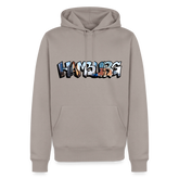 Hoodie Hamburg "Panorama Graffiti" - Taupe