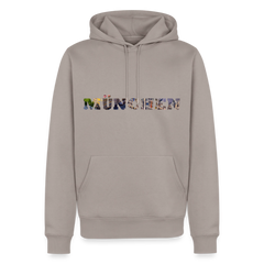 Hoodie München "Marienplatz Bold" - Taupe