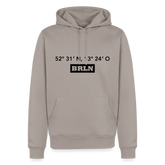 Hoodie Berlin "BRLN GPS" Dark Edition - Taupe