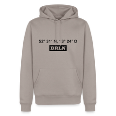 Hoodie Berlin "BRLN GPS" Dark Edition - Taupe
