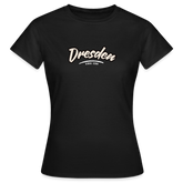 T-Shirt Ladies Dresden "Graffiti Tag White" - Schwarz