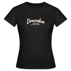 T-Shirt Ladies Dresden "Graffiti Tag White" - Schwarz