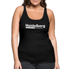 Tanktop Ladies Heidelberg "Bold GPS White" - Schwarz