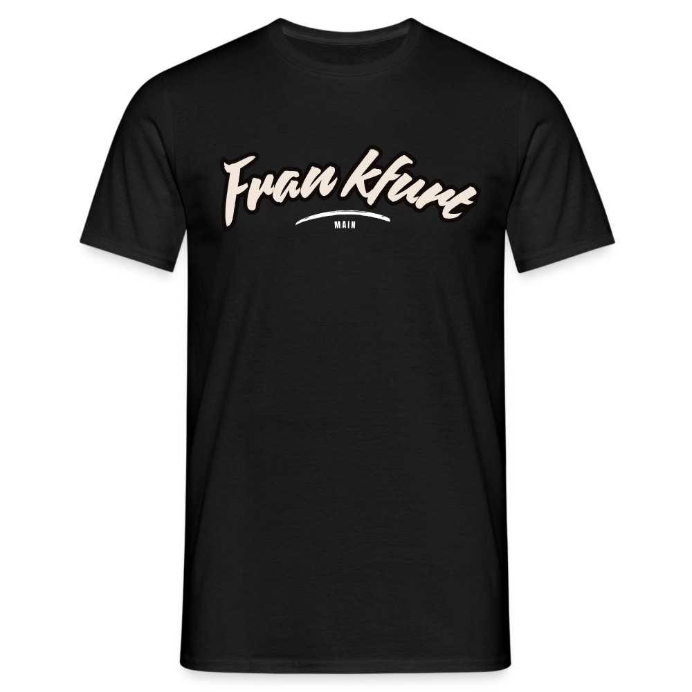 T-Shirt Frankfurt (Main) "Graffiti Tag White" - Schwarz