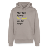 Hoodie Dortmund "Metropolen Big" Dark Edition - Taupe