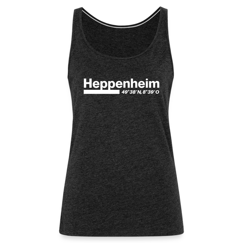 Tanktop Ladies Heppenheim "Bold GPS White" - Anthrazit