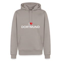 Hoodie "I Love Dortmund" - Taupe