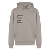 Hoodie Stuttgart "Metropolen" Dark Edition - Taupe