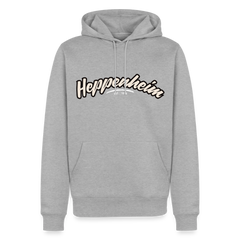Hoodie Heppenheim "Graffiti Tag White" - Grau meliert