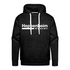 Hoodie Heppenheim "Bold GPS White" - Anthrazit