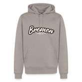 Hoodie Bremen "Graffiti Tag White" - Taupe