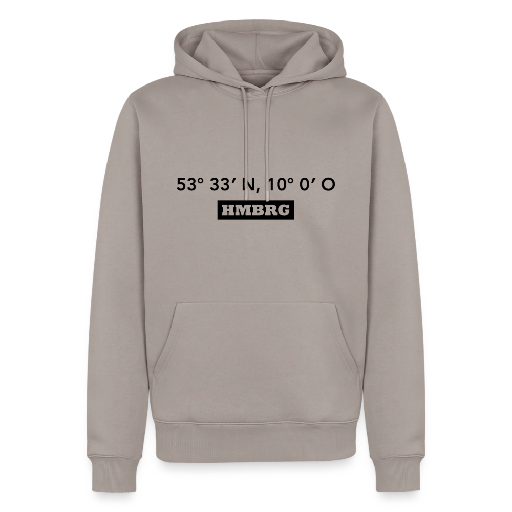 Hoodie Hamburg "HMBRG GPS" Dark Edition - Taupe