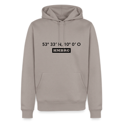 Hoodie Hamburg "HMBRG GPS" Dark Edition - Taupe