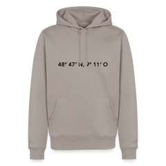 Hoodie Stuttgart "GPS" Dark Edition - Taupe