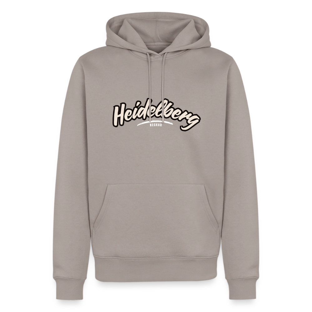 Hoodie Heidelberg "Graffiti Tag White" - Taupe