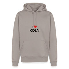 Hoodie "I Love Köln" Dark Edition - Taupe