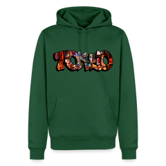 Hoodie Japan Graffiti "Tokyo" - Flaschengrün