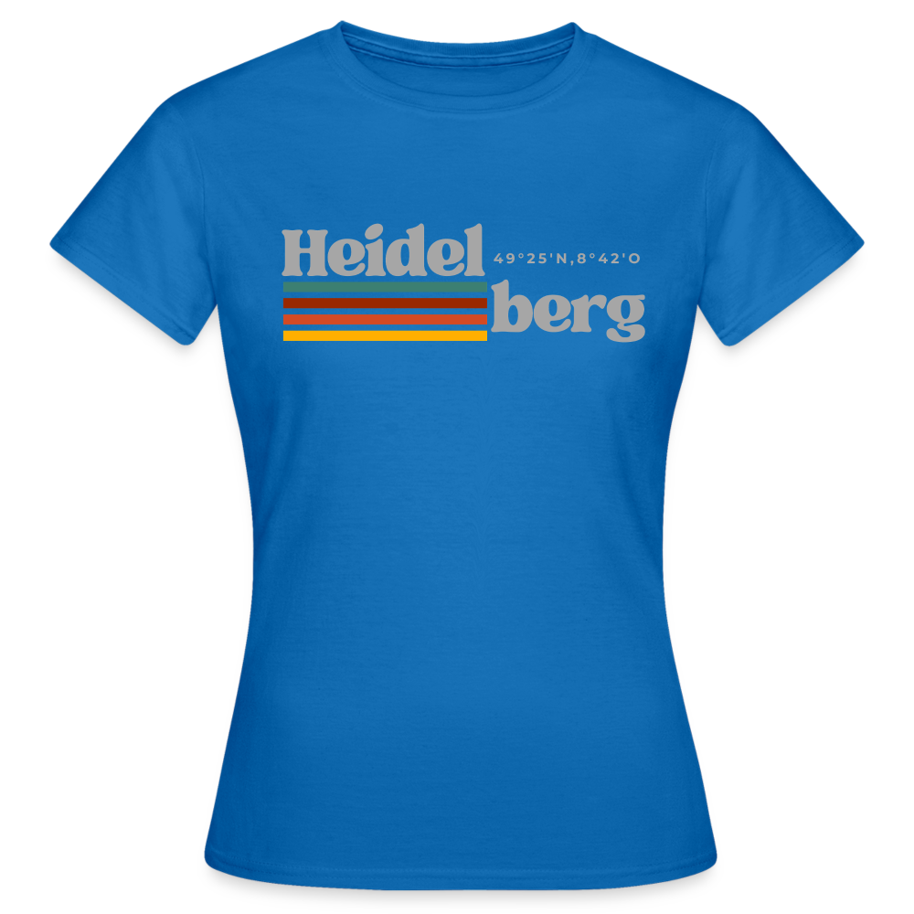 T-Shirt Ladies Heidelberg "Retro" - Royalblau