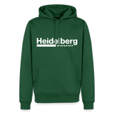 Hoodie Heidelberg "Bold GPS White" - Flaschengrün