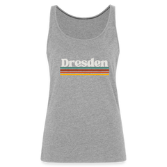 Tanktop Ladies Dresden "Retro" - Grau meliert