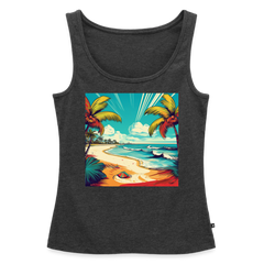 Tanktop Ladies Mexico "Paradise Tulum" - Anthrazit meliert