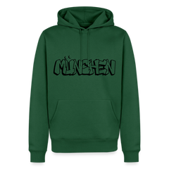 Hoodie München "Graffiti" Dark Edition - Flaschengrün