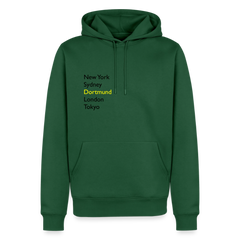 Hoodie Dortmund "Metropolen" Dark Edition - Flaschengrün