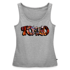 Tanktop Ladies Japan Graffiti "Tokyo" - Grau meliert