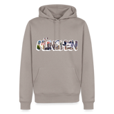 Hoodie München "Graffiti Marienplatz" Bright Edition - Taupe