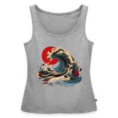 Tanktop Ladies Japan "Wave" - Grau meliert