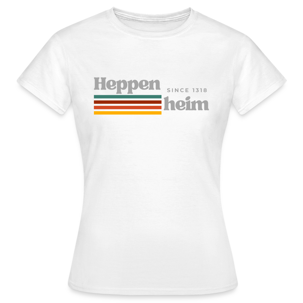 T-Shirt Ladies Heppenheim "Retro" - Weiß