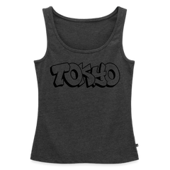 Tanktop Ladies Japan Graffiti "Tokyo Plain" - Anthrazit meliert