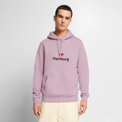 Hoodie "I Love Hamburg" Dark Edition - Altrosa
